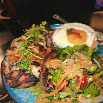 LSXO - grilled pork chop 'suon nuong', lemongrass pork chop & chicken fat rice, condiments $38 - Vietnamese Near Me - Huntington Beach, California LSXO - grilled pork chop 'suon nuong', lemongrass pork chop & chicken fat rice, condiments $38 - Vietnamese Near Me - Huntington Beach, California
