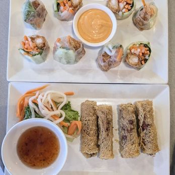 Viet Heritage Cuisine - Imperial egg rolls and rocket shrimp rolls - Vietnamese Near Me - Countryside, Illinois