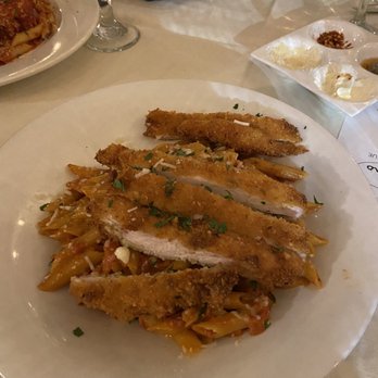 Pane Vino On the River - Penne vodka with chicken cutlet - Italian Near Me - Rochester, New York Pane Vino On the River - Penne vodka with chicken cutlet - Italian Near Me - Rochester, New York