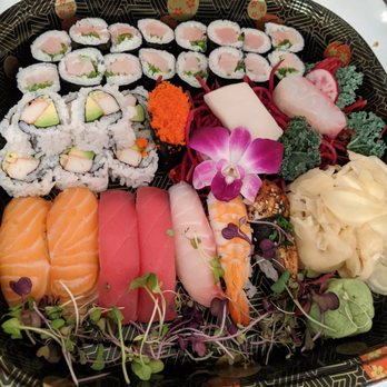 ICCA Sushi - Yellowtail roll, white tuna and red snapper sashimi, and 7 piece sushi dinner. Delicious! - Sushi Bars Near Me - Ridgefield Park, New Jersey ICCA Sushi - Yellowtail roll, white tuna and red snapper sashimi, and 7 piece sushi dinner. Delicious! - Sushi Bars Near Me - Ridgefield Park, New Jersey