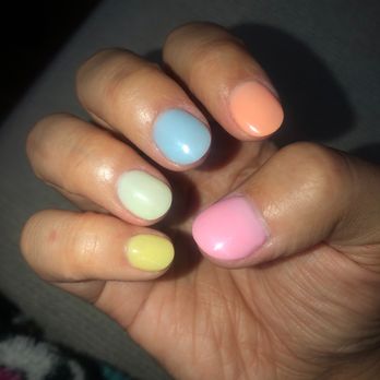 Fountain Nail Bar - colors are: 037 045 054 042 043 (dip) - Nail Salons Near Me - El Paso, Texas