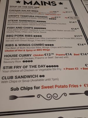 Menu photo 2 Molloys Bar & Grill Dublin, D