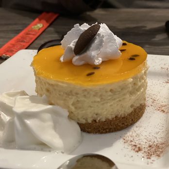 Ceviche Arigato - Passion fruit cheesecake - Peruvian Near Me - Weston, Florida Ceviche Arigato - Passion fruit cheesecake - Peruvian Near Me - Weston, Florida