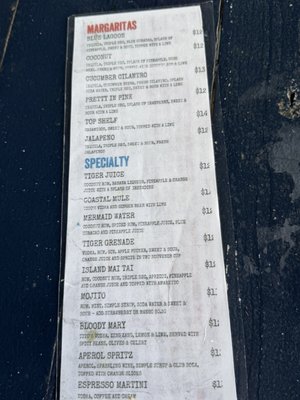 Menu photo 1 The Blind Tiger Fairhope, AL Menu photo 1 The Blind Tiger Fairhope, AL