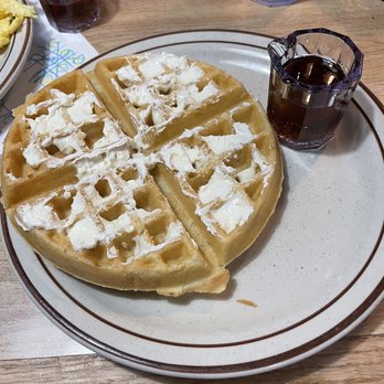 Jerry's Restaurants - Belgium waffle. Served cold with cold syrup - American Near Me - Fallon, Nevada Jerry's Restaurants - Belgium waffle. Served cold with cold syrup - American Near Me - Fallon, Nevada