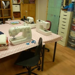 Sew In Brighton - The Sewing Lounge teaching space www.sewinbrighton.co.uk