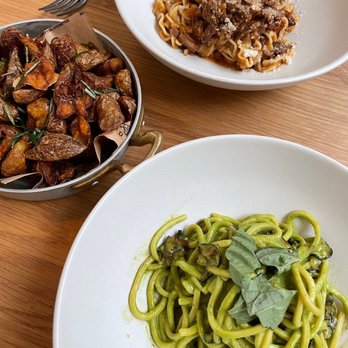 Terra - The beef and pork ragu pasta, potatoes and zucchini pasta (top to bottom) - Italian Near Me - Dallas, Texas Terra - The beef and pork ragu pasta, potatoes and zucchini pasta (top to bottom) - Italian Near Me - Dallas, Texas