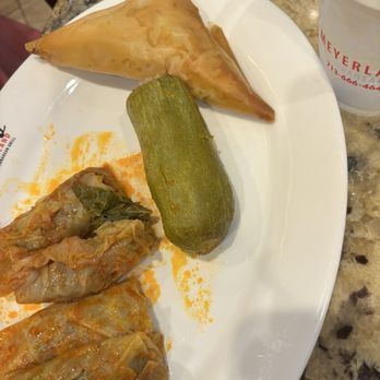 Fadi's Meyerland Mediterranean Grill - Cabbage Rolls, Stuffed Zucchini, and Spanakopita. - Mediterranean Near Me - Houston, Texas