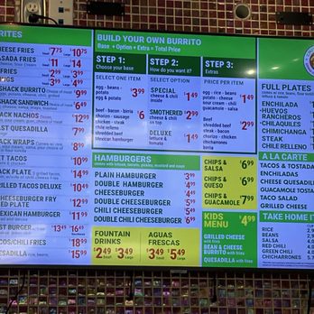 Chili Shack - Menu displaying prices - Mexican Near Me - Westminster, Colorado Chili Shack - Menu displaying prices - Mexican Near Me - Westminster, Colorado