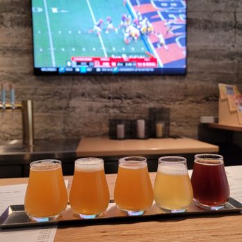 Erosion Tap House - Beer flight and football... nuff said - Wineries Near Me - St. Helena, California Erosion Tap House - Beer flight and football... nuff said - Wineries Near Me - St. Helena, California