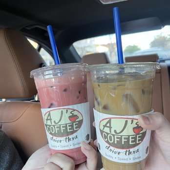Ajs Coffee - Iced Red Velvet Latte - Juice Bars & Smoothies Near Me - Hayward, California