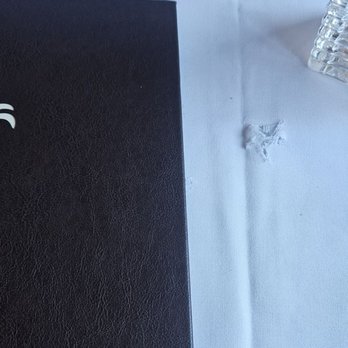 The Palm - Boston - Hole in table linen - Seafood Near Me - Boston, Massachusetts The Palm - Boston - Hole in table linen - Seafood Near Me - Boston, Massachusetts