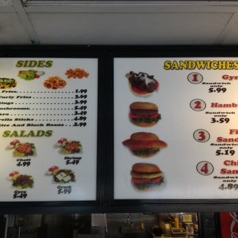 Anf Gyros and Grill - Part of the menu - Greek Near Me - Winter Haven, Florida