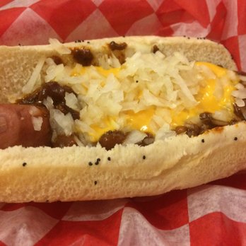 Windy City Wieners - Chili Cheese Dog when you are feeling adventurous. But for real. Don't order it...get the Chicago style. - American Near Me - Normal, Illinois