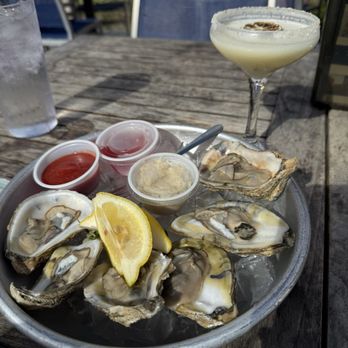 The Deck - Oysters on a half shell - New American Near Me - Tybee Island, Georgia The Deck - Oysters on a half shell - New American Near Me - Tybee Island, Georgia