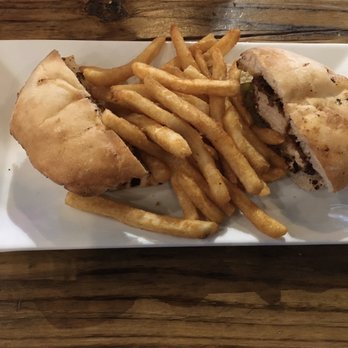 The Local - Fried chicken sandwich with fries. - Coffee & Tea Near Me - Jacksonville, Florida The Local - Fried chicken sandwich with fries. - Coffee & Tea Near Me - Jacksonville, Florida