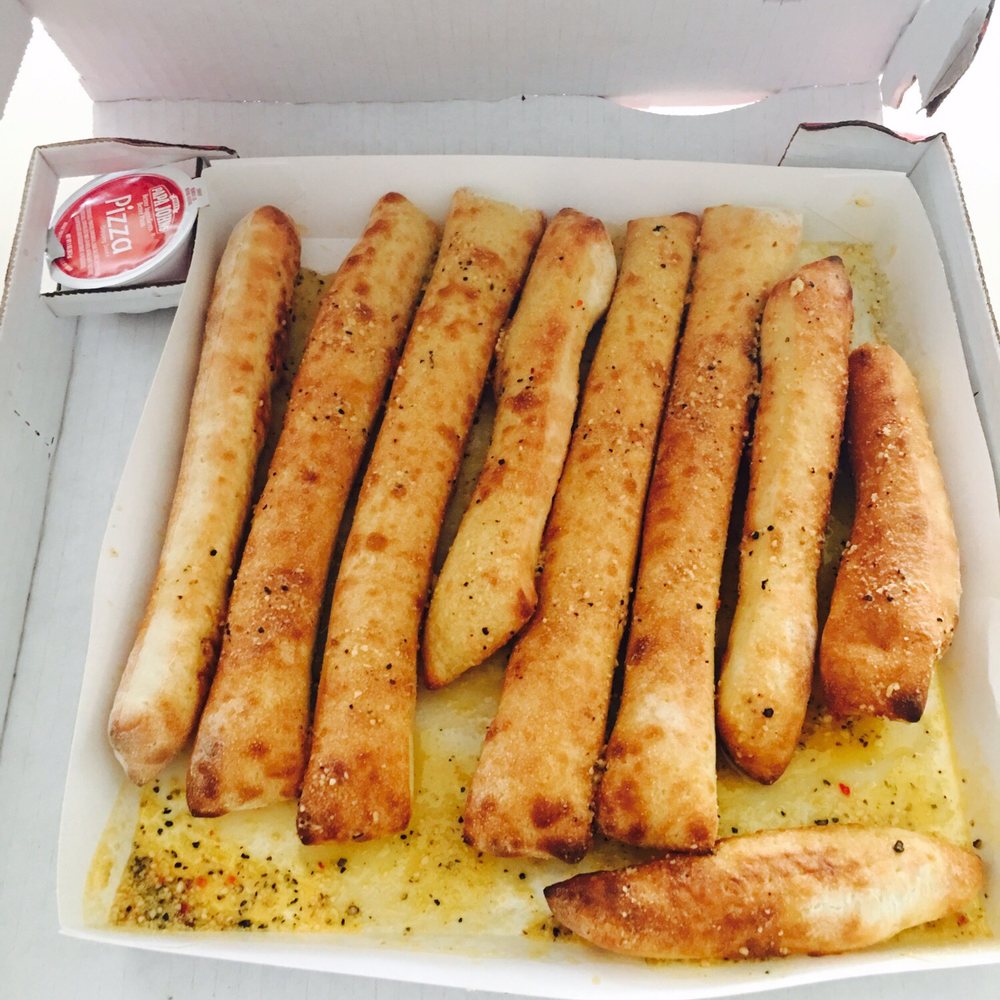 Papa Johns Pizza - Garlic Parmesan breadsticks with marinara sauce. So yummy! - Pizza Near Me - Lancaster, California Papa Johns Pizza - Garlic Parmesan breadsticks with marinara sauce. So yummy! - Pizza Near Me - Lancaster, California
