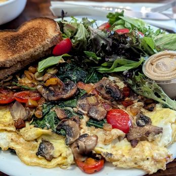 Meme's Healthy Nibbles - August 17, 2024; Veggie Omelette. - Burgers Near Me - Brooklyn, New York Meme's Healthy Nibbles - August 17, 2024; Veggie Omelette. - Burgers Near Me - Brooklyn, New York