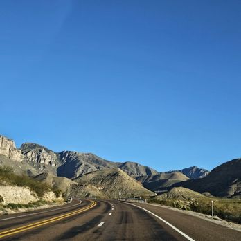 Guadalupe Mountains National Park - Driving next to the park - Parks Near Me - Salt Flat, Texas
