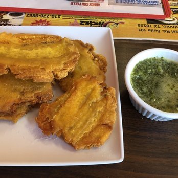 Sabor de Sanchez - Tostones with aji sauce - Colombian Near Me - San Antonio, Texas