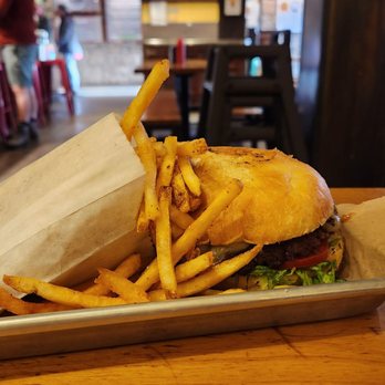 Grassburger - Burger with Regular Fries - Burgers Near Me - Durango, Colorado