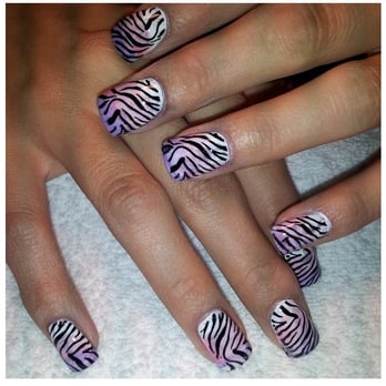 Nailagio - Ombré with Zebra - Nail Salons Near Me - Canoga Park, California Nailagio - Ombré with Zebra - Nail Salons Near Me - Canoga Park, California