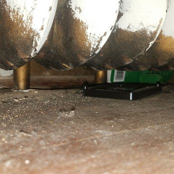 Valley Properties - Huge mouse hole under radiator mouse droppings and fur - Property Management Near Me - Hagerstown, Maryland
