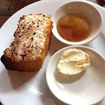 Nue - Pineapple and coconut cornbread - Tapas/Small Plates Near Me - Seattle, Washington Nue - Pineapple and coconut cornbread - Tapas/Small Plates Near Me - Seattle, Washington