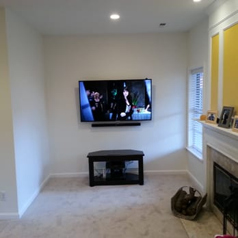 Magic TV Mount - 60 inch mounted - Home Theatre Installation Near Me - Chantilly, Virginia