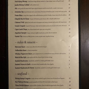 Hunter Steakhouse - Menu - Steakhouses Near Me - Oceanside, California Hunter Steakhouse - Menu - Steakhouses Near Me - Oceanside, California