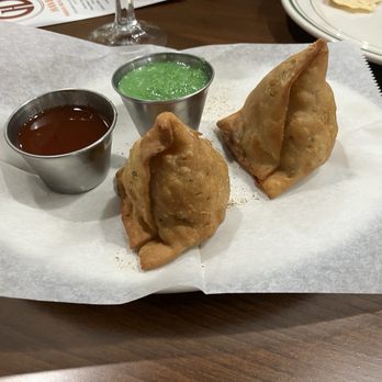 Haveli Indian Restaurant - Vegetable Samosas (2) - Indian Near Me - Indianapolis, Indiana Haveli Indian Restaurant - Vegetable Samosas (2) - Indian Near Me - Indianapolis, Indiana