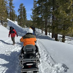 DJ's Snowmobile Adventures - Getting scolded for following the guide.