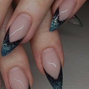 Pink & White Gel Nails & Spa - Special request for stiletto shaped nails - Nail Salons Near Me - Pinellas Park, Florida Pink & White Gel Nails & Spa - Special request for stiletto shaped nails - Nail Salons Near Me - Pinellas Park, Florida