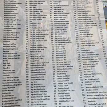 Thyme Kitchen and Craft Beer - Bourbon list - Gastropubs Near Me - Peoria, Illinois