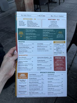 Menu photo 1 Cascal Mountain View, CA