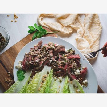 Nourished by Heidi - Fresh Romaine and Steak Salad in a Chimichurri Dressing - Personal Chefs Near Me Nourished by Heidi - Fresh Romaine and Steak Salad in a Chimichurri Dressing - Personal Chefs Near Me