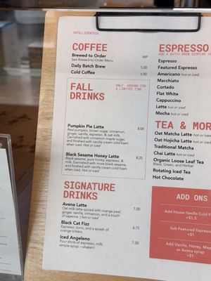 Menu photo 1 Intelligentsia Coffee Watertown, MA