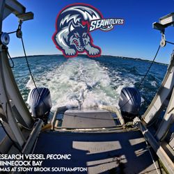Stony Brook University - R/V PECONIC Rides in history. Boldness has genius, power, and magic in it. Begin it now.        -- Johann Wolfgang von Goethe