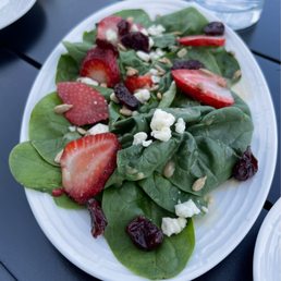 Spinach strawberries