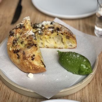 Lilia - Focaccia with ramp butter - Italian Near Me - Brooklyn, New York Lilia - Focaccia with ramp butter - Italian Near Me - Brooklyn, New York