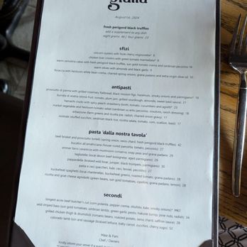 Giulia - Menu - Italian Near Me - Cambridge, Massachusetts