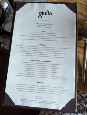 Menu photo 3 Giulia Cambridge, MA
