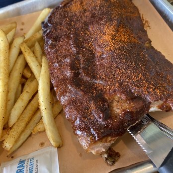 The Cookshack - Half rib with side of French Fries - Chicken Shop Near Me - Houston, Texas