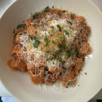 Nate's on Marsh - Spicy vodka rigatoni (sausage) - New American Near Me - San Luis Obispo, California Nate's on Marsh - Spicy vodka rigatoni (sausage) - New American Near Me - San Luis Obispo, California