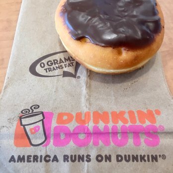 Dunkin' - Boston Creme (slightly anemic on the chocolate) - Donuts Near Me - Northridge, California Dunkin' - Boston Creme (slightly anemic on the chocolate) - Donuts Near Me - Northridge, California