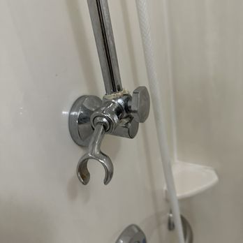 Red Roof Inn - Shower piece was glued to stay together and kept sliding down and was broken. ( Mind you this was a handicap cap room) - Hotels Near Me - Lansing, Illinois Red Roof Inn - Shower piece was glued to stay together and kept sliding down and was broken. ( Mind you this was a handicap cap room) - Hotels Near Me - Lansing, Illinois