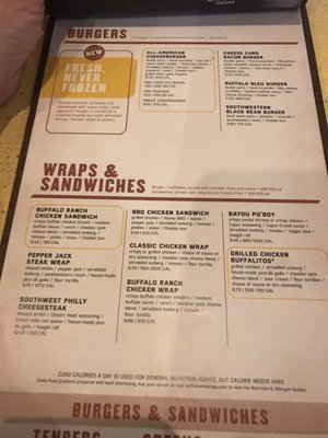Menu photo 2 Buffalo Wild Wings Hixson, TN