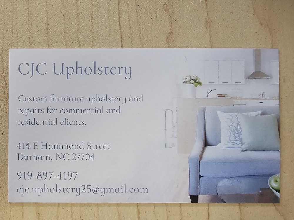 CJC Upholstery - upholstery in Durham, NC