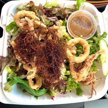 Ogo - Fried Calamari Salad - Asian Fusion Near Me - Wailuku, Hawaii