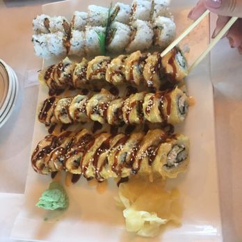Naka Sushi - The California tempura roll and spicy salmon . Some of the best sushi on the menu! - Sushi Bars Near Me - Albuquerque, New Mexico Naka Sushi - The California tempura roll and spicy salmon . Some of the best sushi on the menu! - Sushi Bars Near Me - Albuquerque, New Mexico